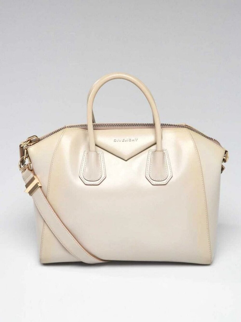Givenchy Grey Smooth Calfskin Leather Medium Antigona Bag